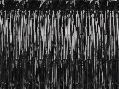 BLACK FRINGE CURTAIN