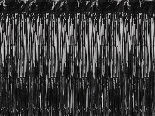 BLACK FRINGE CURTAIN