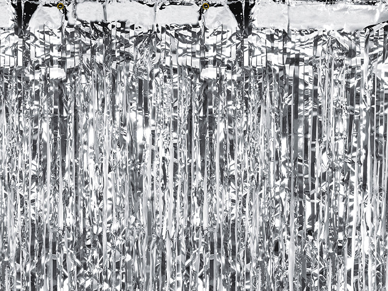 SILVER FRINGE CURTAIN