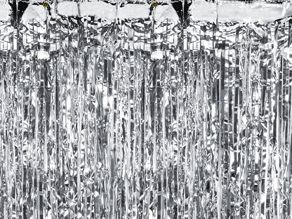 SILVER FRINGE CURTAIN