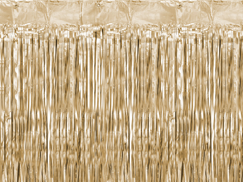 CHAMPAGNE FRINGE CURTAIN