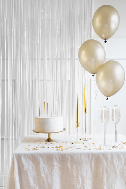 WHITE FRINGE CURTAIN