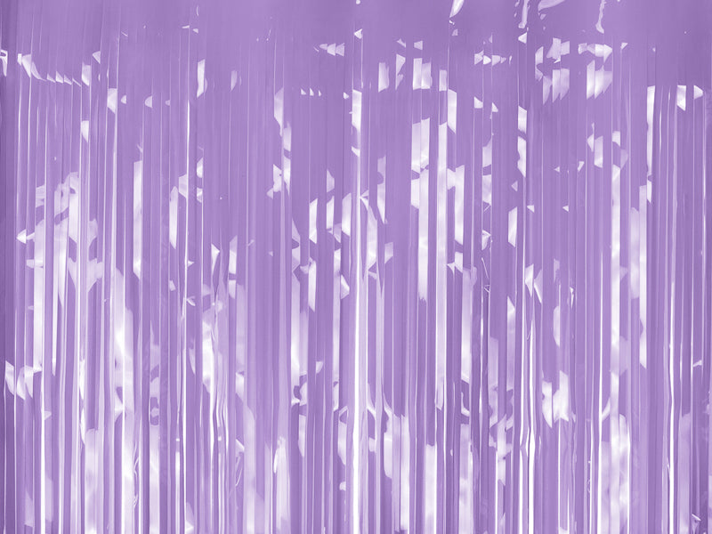PURPLE FRINGE CURTAIN