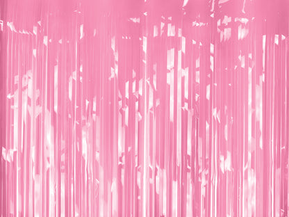 PINK FRINGE CURTAIN