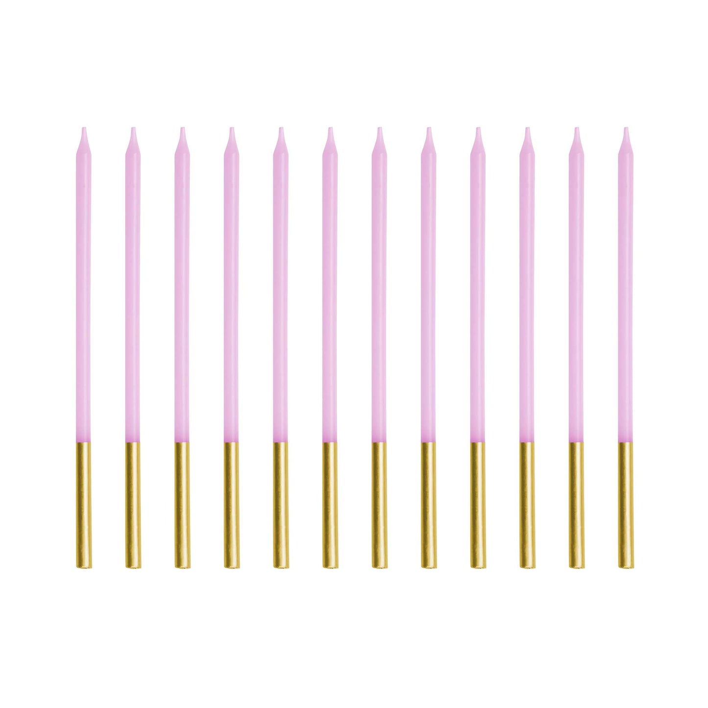 GOLD DIPPED PURPLE BIRTHDAY CANDLES