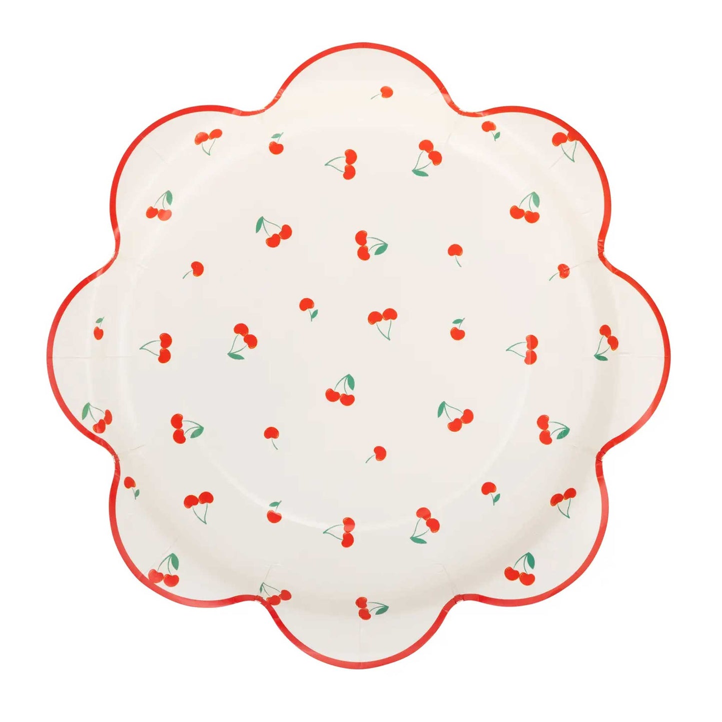 SCALLOPED CHERRY PLATES