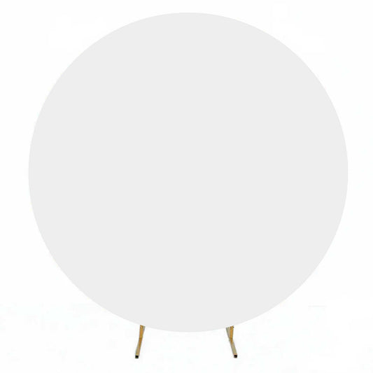 WHITE CIRCLE BACKDROP