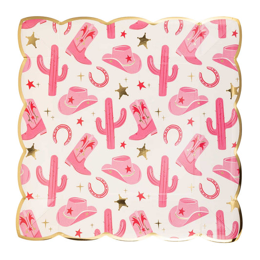 COWGIRL PATTERNED PLATES