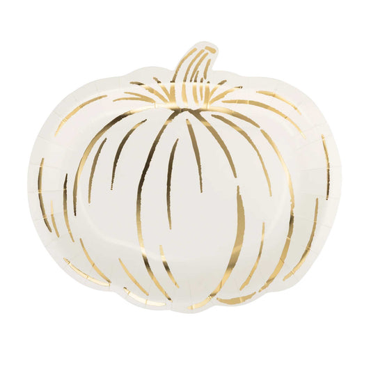 CREAM PUMPKIN PLATES