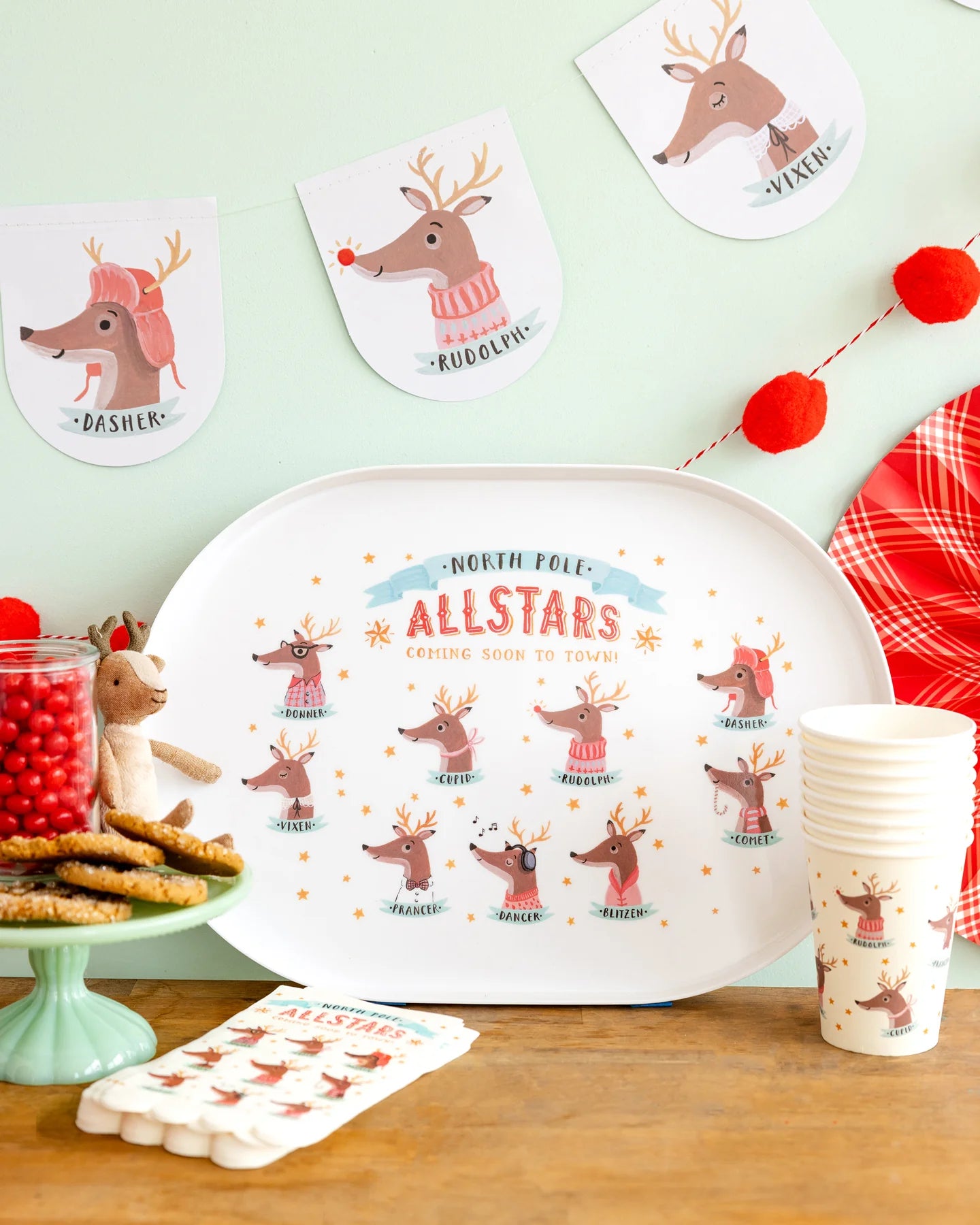 REINDEER ALL STARS NAPKINS