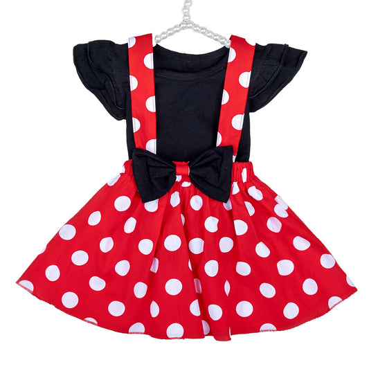 BLACK AND RED MINNIE BIRTHDAY DRESS