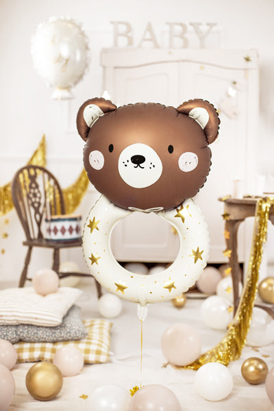 TEDDY RATTLE FOIL BALLOON