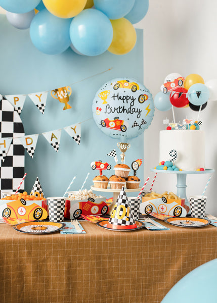 RACE CAR FOIL BALLOONS