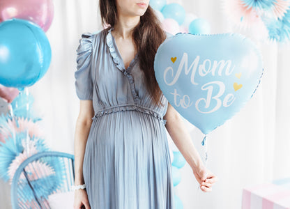 BLUE MOM TO BE FOIL BALLOON