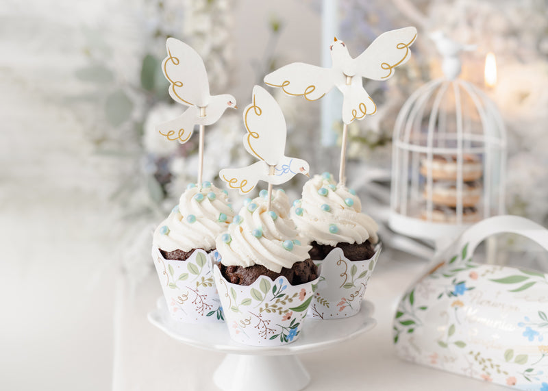 DOVE CUPCAKE WRAPS