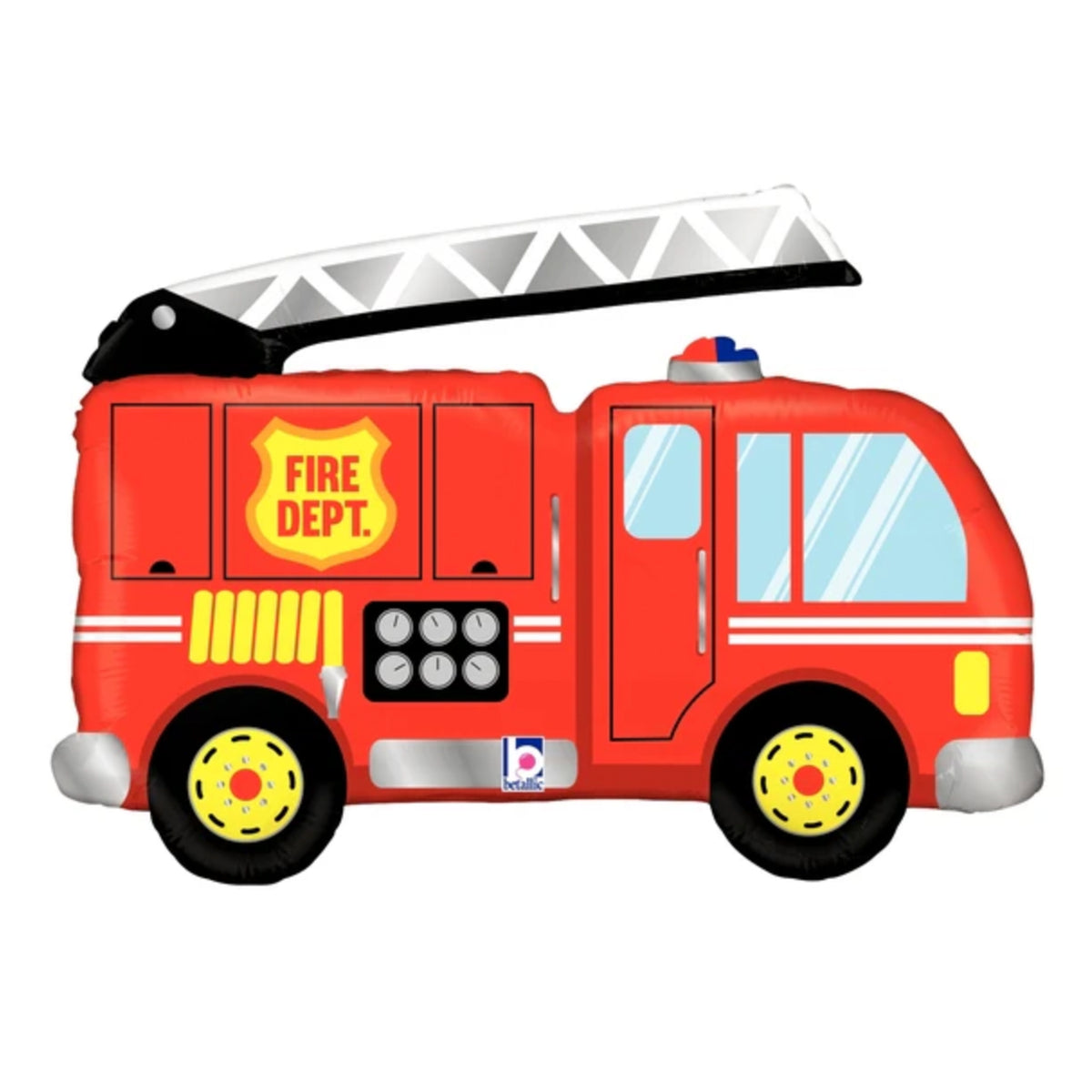 FIRE TRUCK FOIL BALLOON
