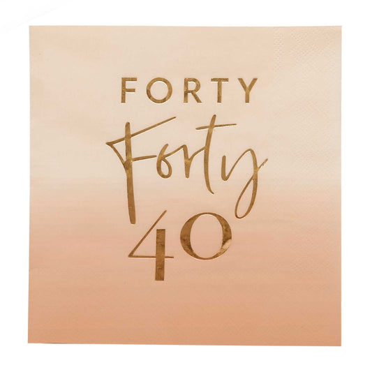 FORTY NAPKINS