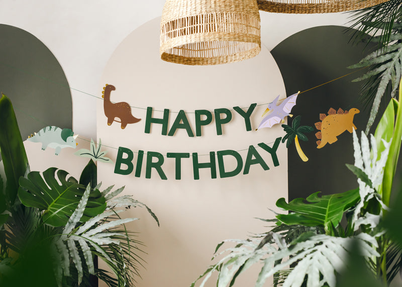 DINOSAUR BIRTHDAY BANNER