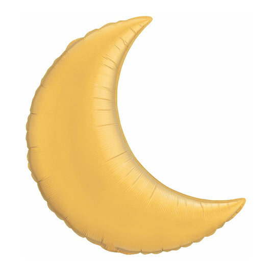 GOLD CRESCENT MOON FOIL BALLOON