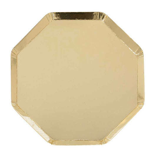 GOLD OCTAGONAL PLATE