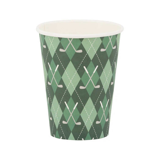 PLAID GOLF CUPS