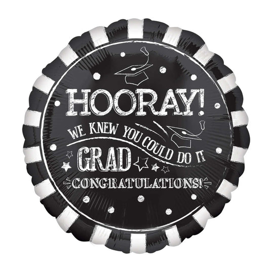 HOORAY GRAD FOIL BALLOON