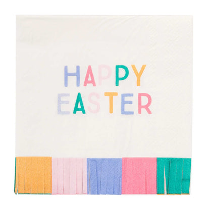 HAPPY EASTER FRINGE NAPKINS