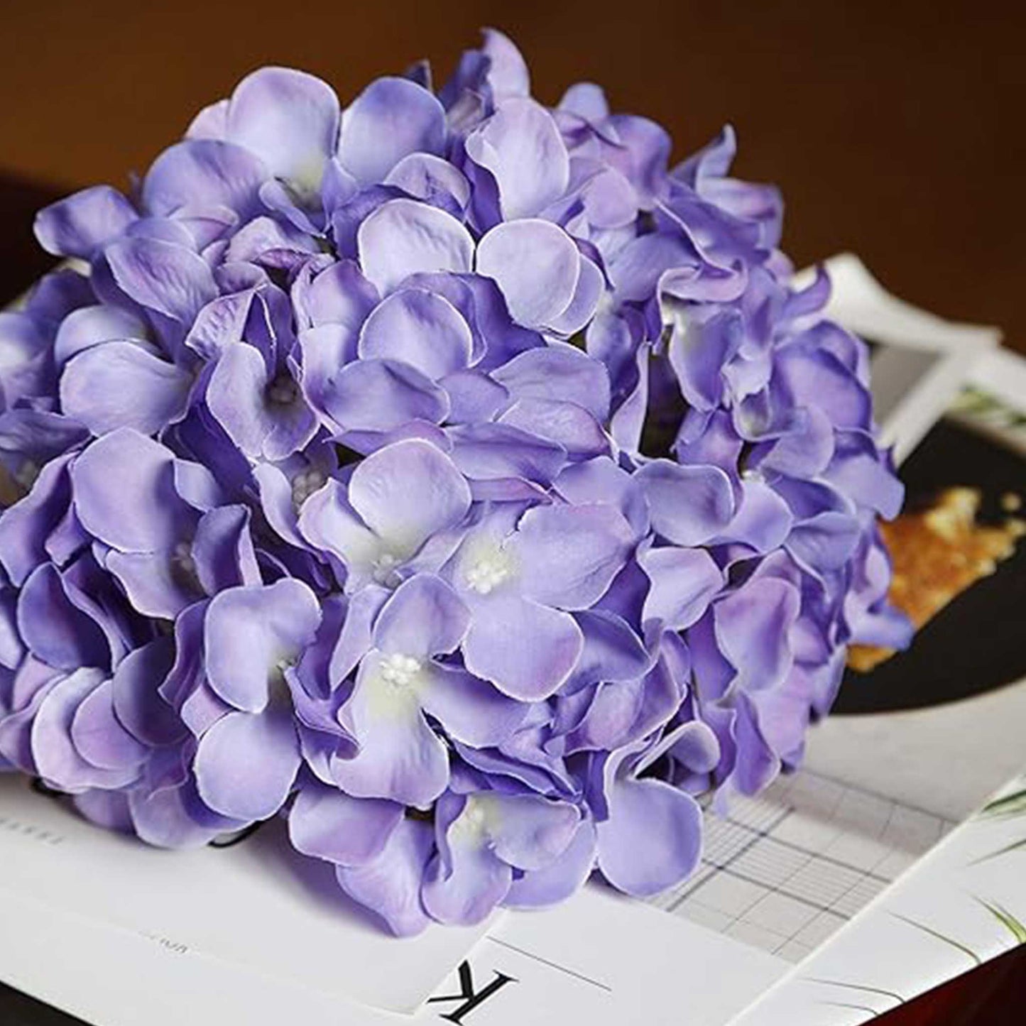 FAUX PURPLE HYDRANGEA