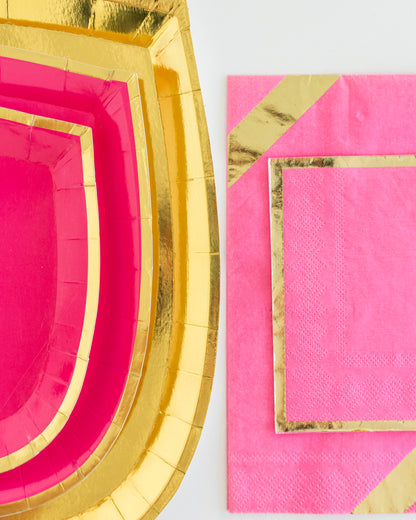 HOT PINK POSH PLATES