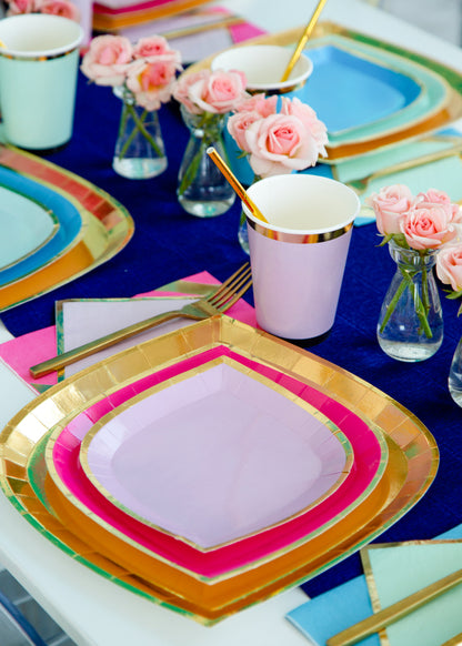 HOT PINK POSH PLATES