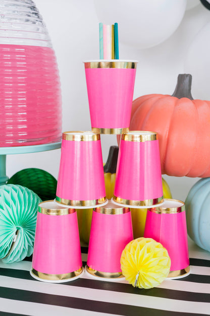 HOT PINK POSH CUPS