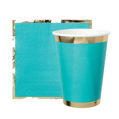 TURQUOISE POSH CUPS