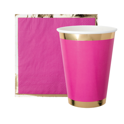 HOT PINK POSH CUPS