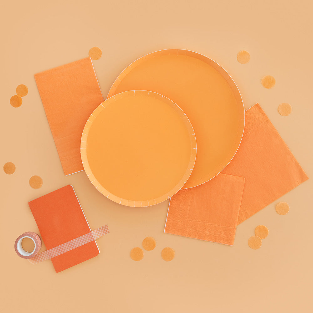 APRICOT ORANGE GUEST NAPKINS