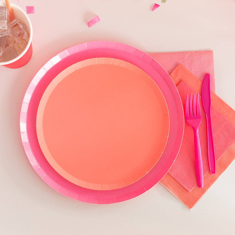 HOT PINK PLATES