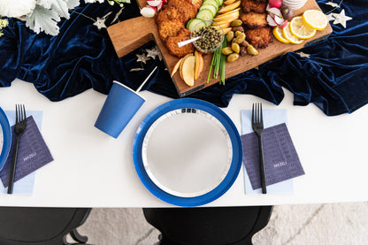 NAVY BLUE PLATES