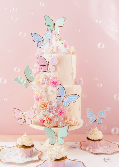 BUTTERFLY CAKE TOPPERS