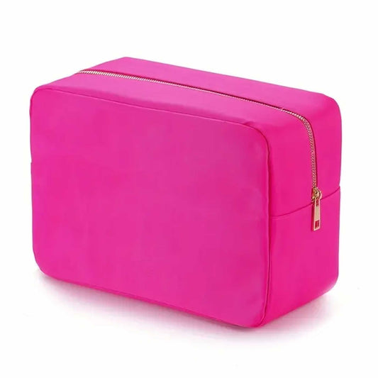 DARK PINK NYLON POUCH