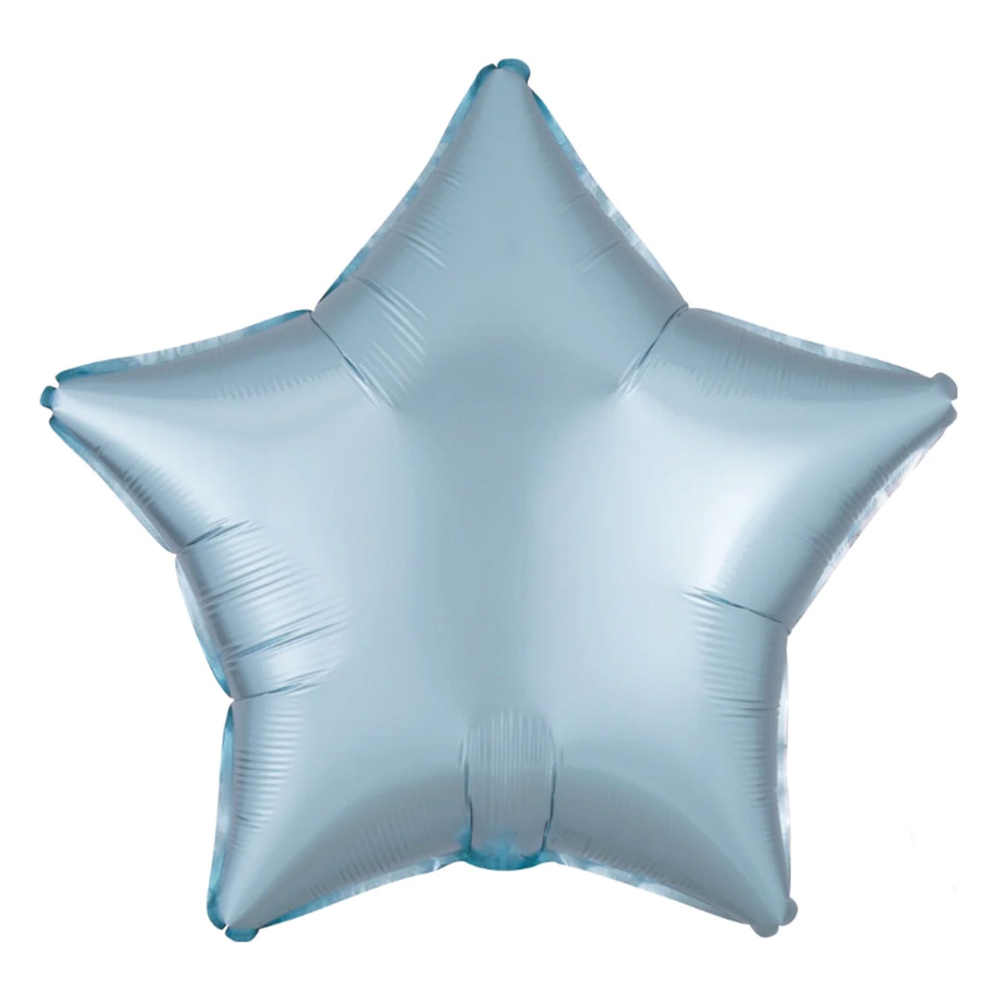LIGHT BLUE SATIN STAR FOIL BALLOON