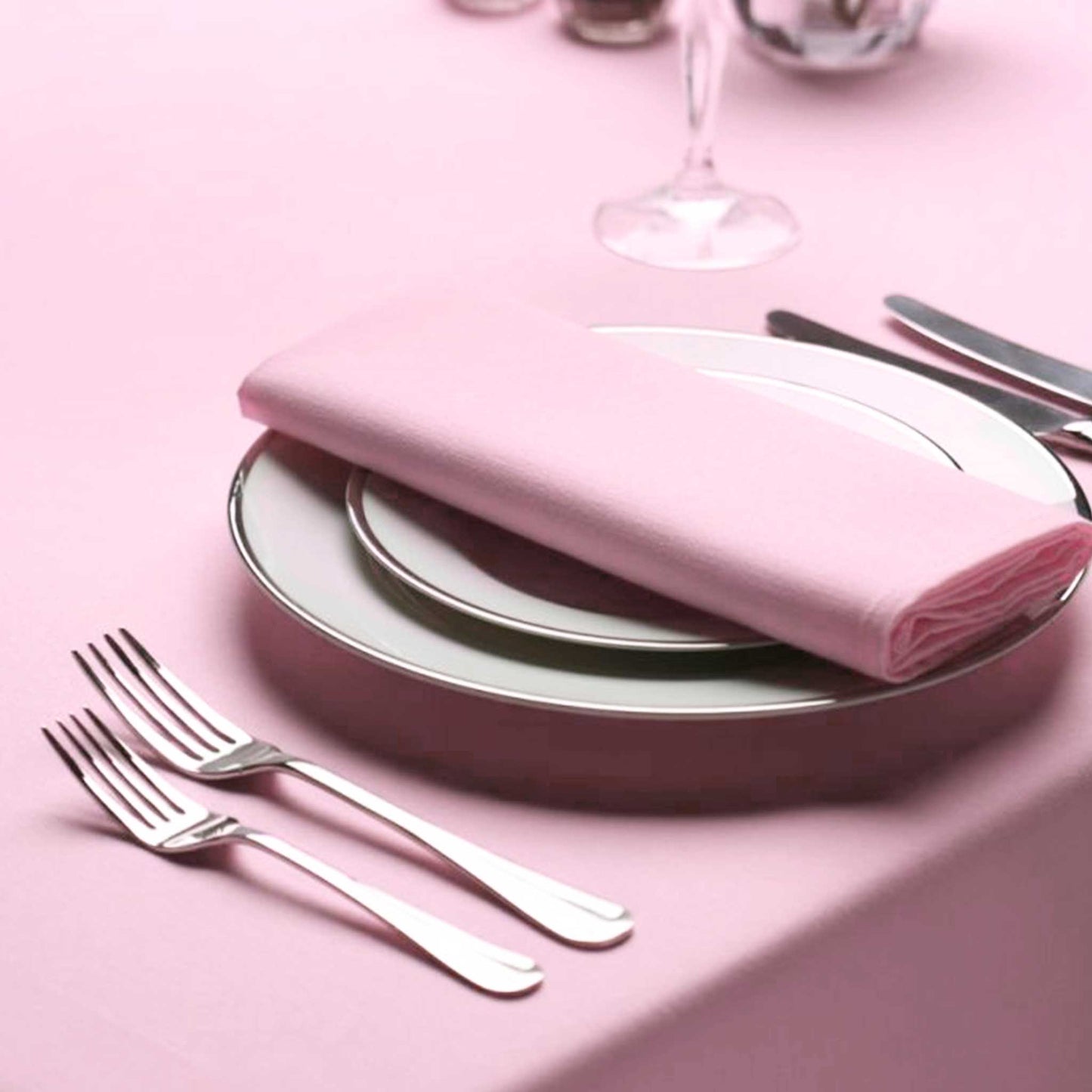 LIGHT PINK TABLECLOTH