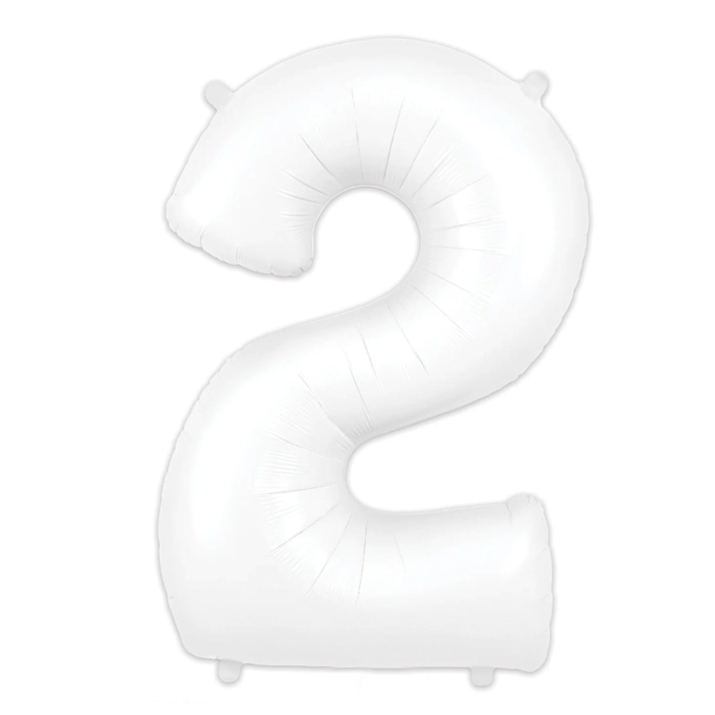 MATTE WHITE NUMBER BALLOONS