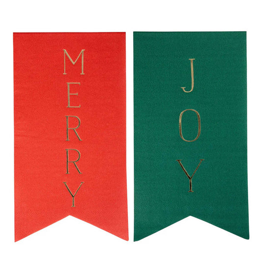MERRY + JOY NAPKINS