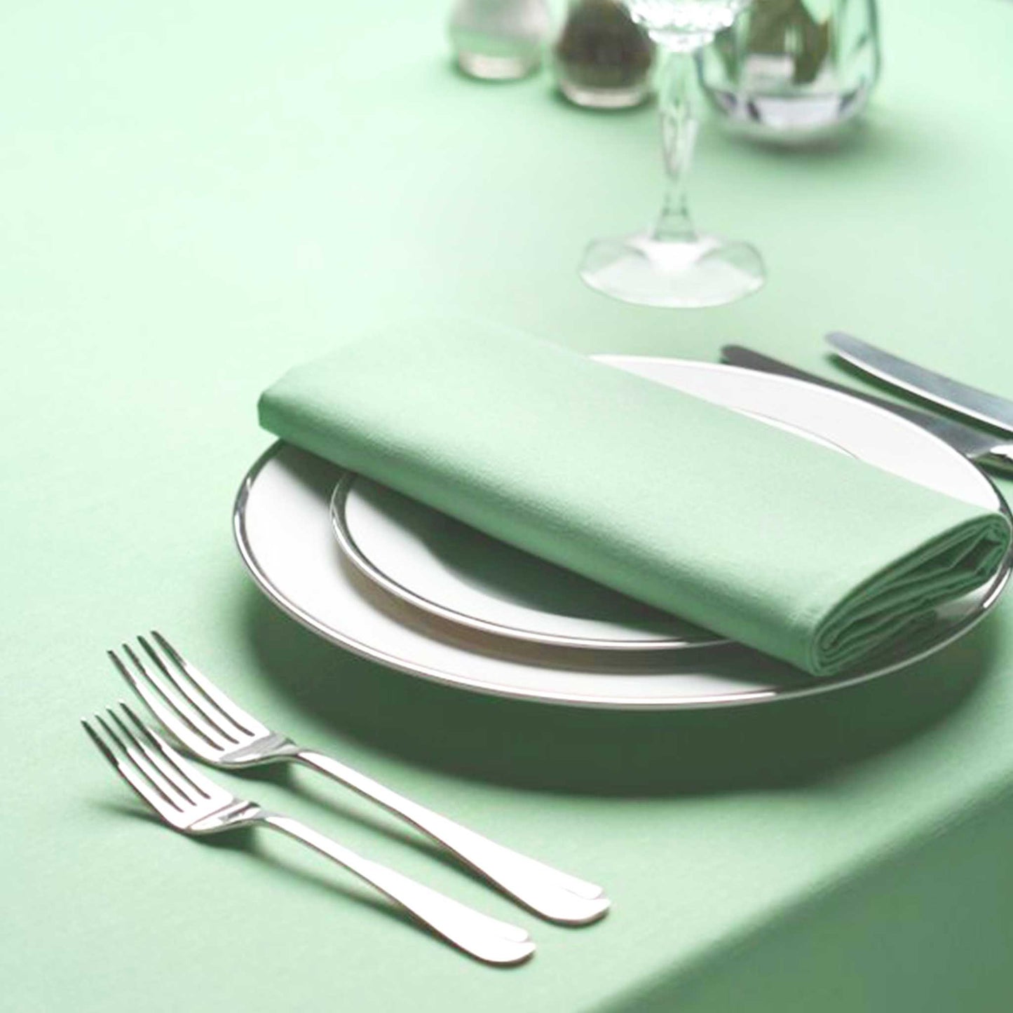 MINT GREEN TABLECLOTH