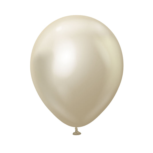 CHROME WHITE GOLD BALLOON