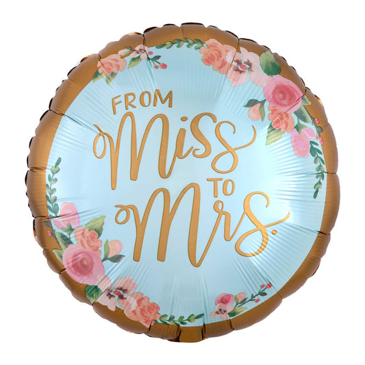 MISS TO MRS FOIL BALLOON