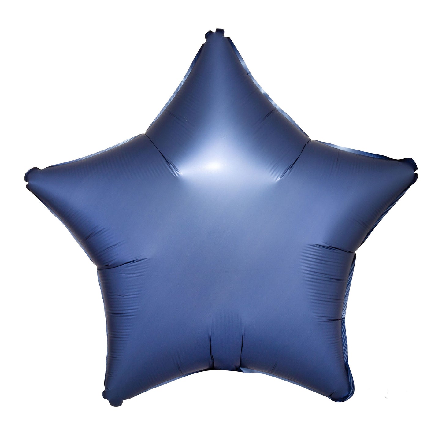 NAVY BLUE SATIN STAR FOIL BALLOON