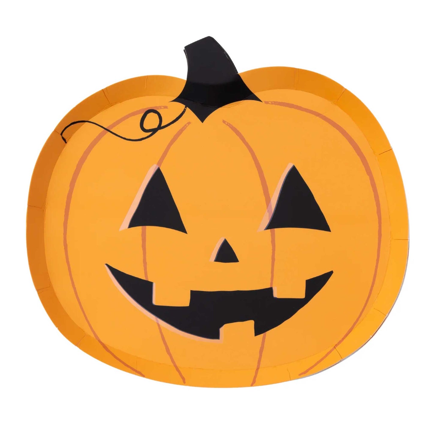 ORANGE JACK-O-LANTERN PLATES