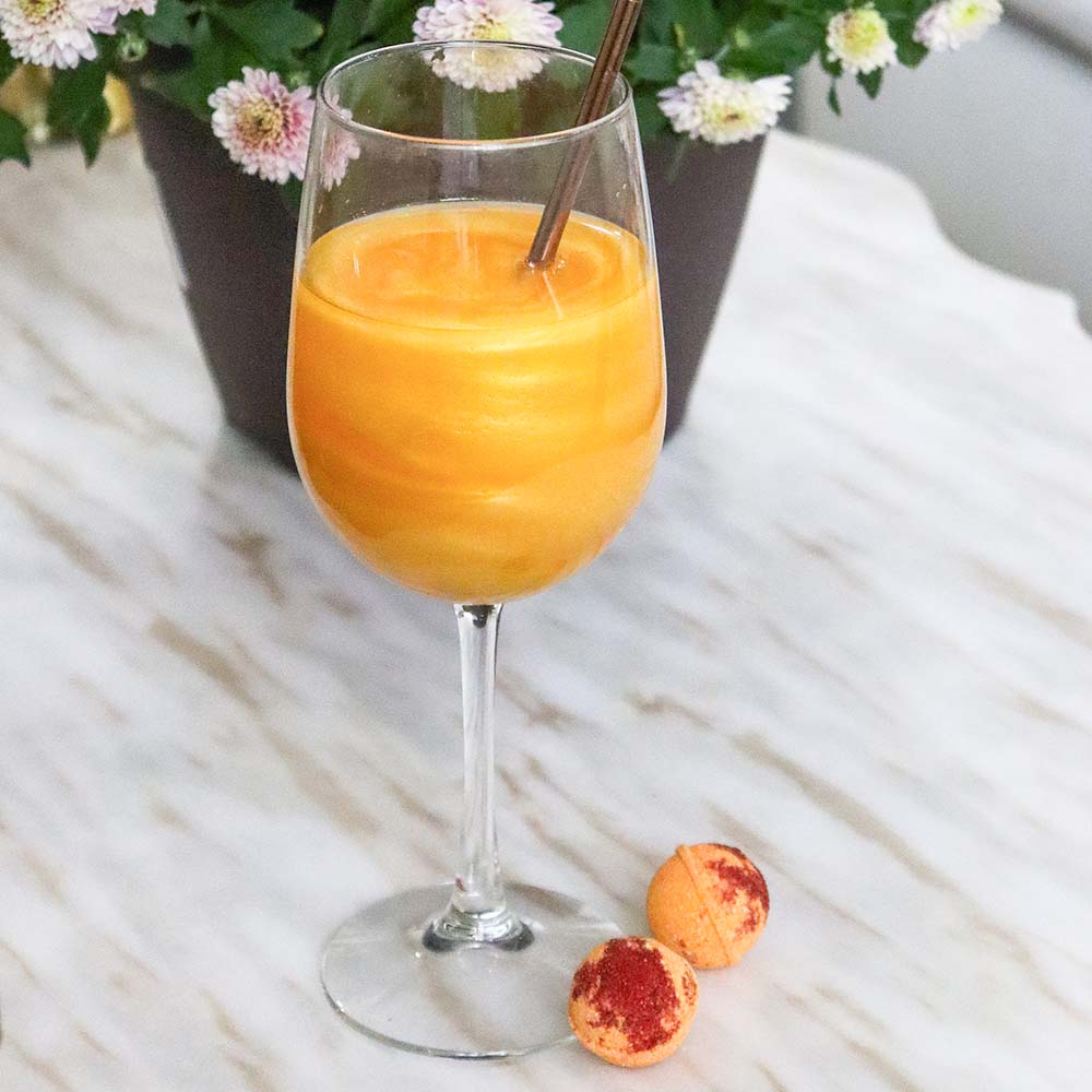 PEACH BELLINI COCKTAIL BOMB