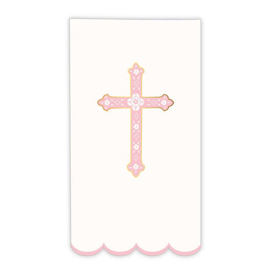 PINK CROSS NAPKINS