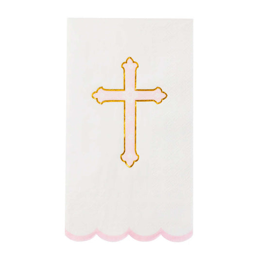 PINK CROSS NAPKINS